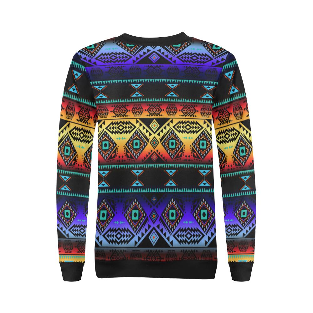 California Coast Sunset All Over Print Crewneck Sweatshirt for Women (Model H18) Crewneck Sweatshirt for Women (H18) e-joyer 