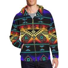 Load image into Gallery viewer, California Coast Sunset All Over Print Full Zip Hoodie for Men (Model H14) All Over Print Full Zip Hoodie for Men (H14) e-joyer 
