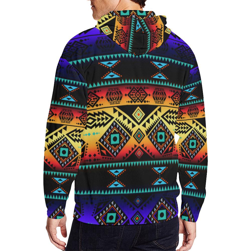 California Coast Sunset All Over Print Full Zip Hoodie for Men (Model H14) All Over Print Full Zip Hoodie for Men (H14) e-joyer 