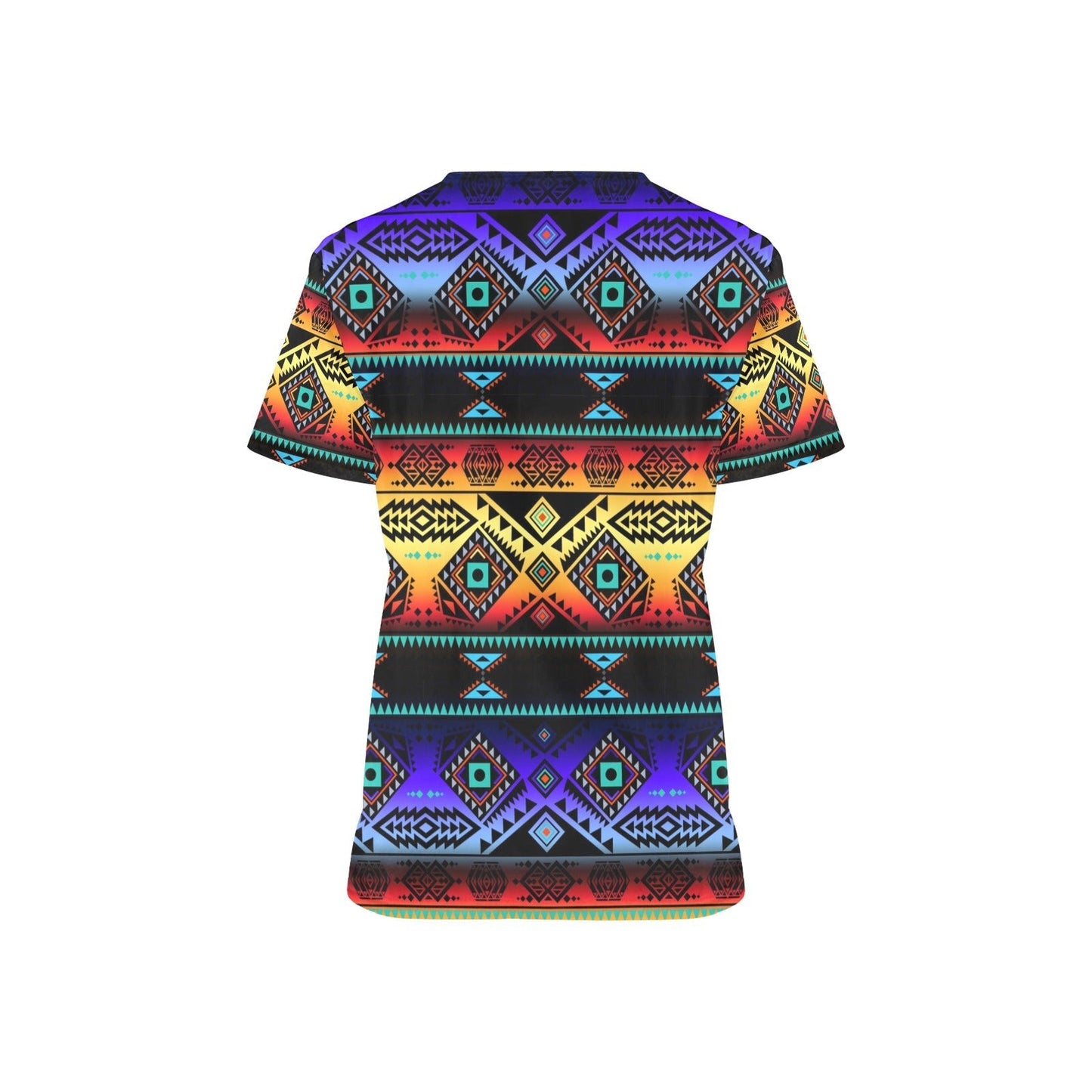 California Coast Sunset All Over Print Scrub Top Scrub Top e-joyer 
