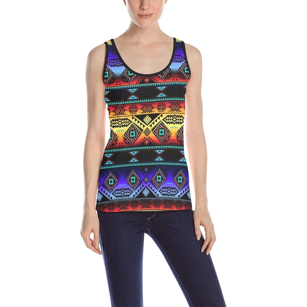 California Coast Sunset All Over Print Tank Top for Women (Model T43) All Over Print Tank Top for Women (T43) e-joyer 