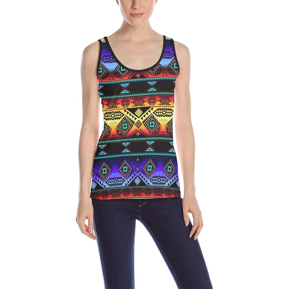 California Coast Sunset All Over Print Tank Top for Women (Model T43) All Over Print Tank Top for Women (T43) e-joyer 