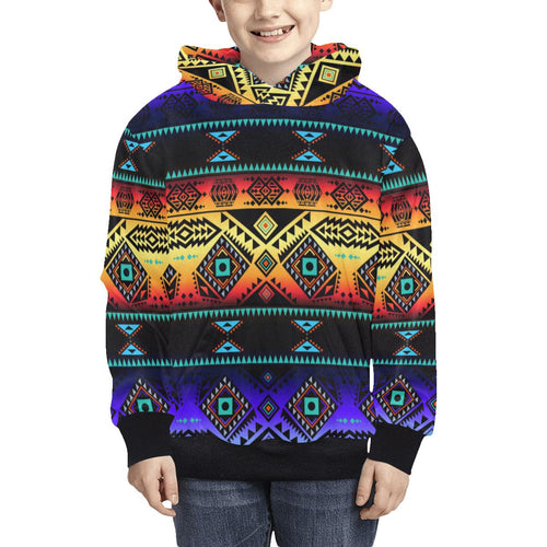 California Coast Sunset Kids' All Over Print Hoodie (Model H38) Kids' AOP Hoodie (H38) e-joyer 