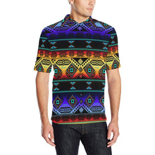 Load image into Gallery viewer, California Coast Sunset Men&#39;s All Over Print Polo Shirt (Model T55) Men&#39;s Polo Shirt (Model T55) e-joyer 
