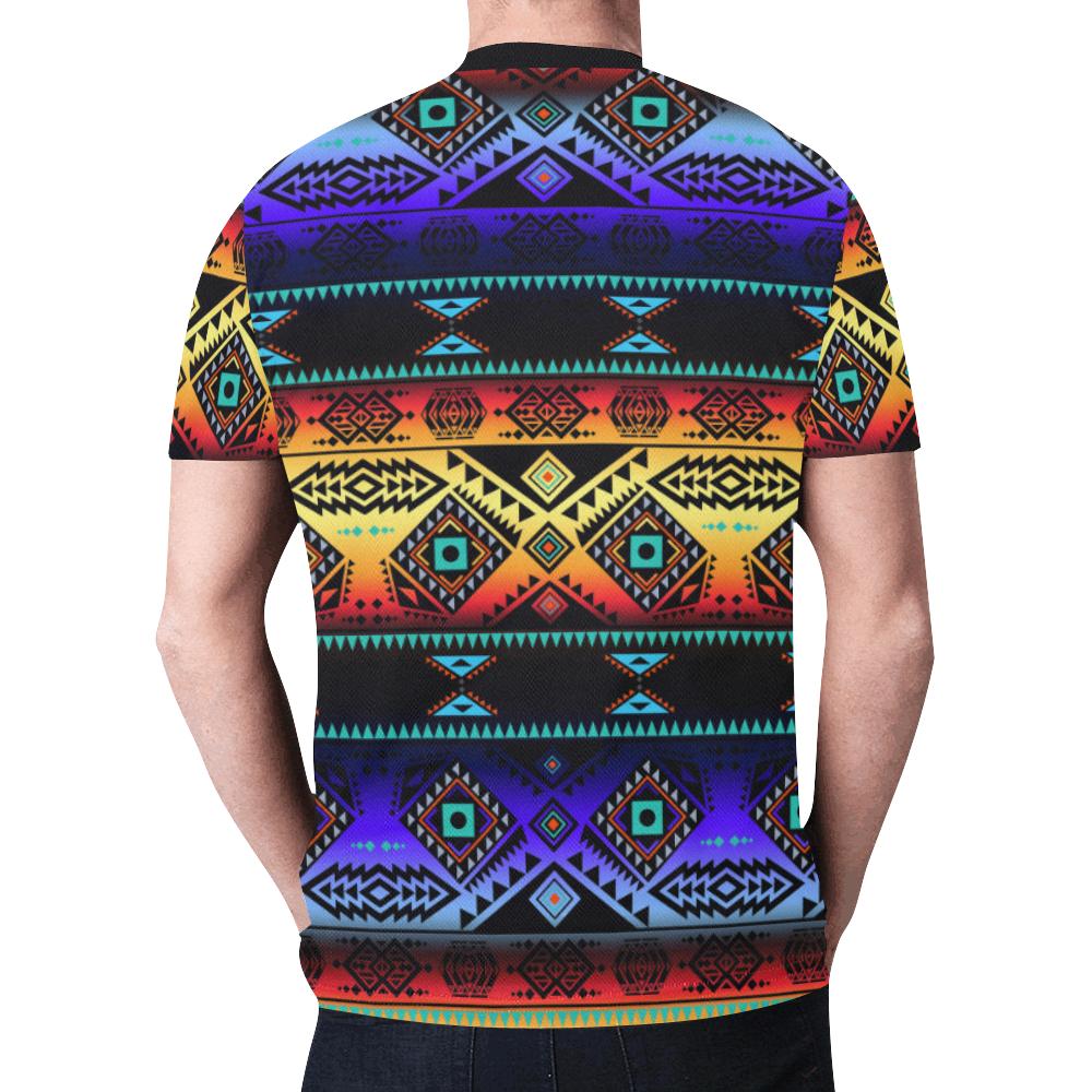 California Coast Sunset New All Over Print T-shirt for Men (Model T45) New All Over Print T-shirt for Men (T45) e-joyer 