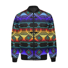 Load image into Gallery viewer, California Coast Sunset Unisex Heavy Bomber Jacket with Quilted Lining All Over Print Quilted Jacket for Men (H33) e-joyer 
