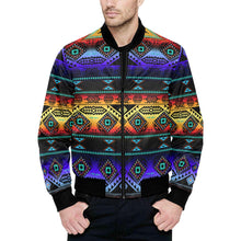 Load image into Gallery viewer, California Coast Sunset Unisex Heavy Bomber Jacket with Quilted Lining All Over Print Quilted Jacket for Men (H33) e-joyer 
