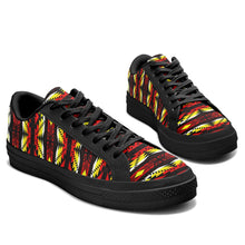 Load image into Gallery viewer, Canyon War Party Aapisi Low Top Canvas Shoes Black Sole 49 Dzine 
