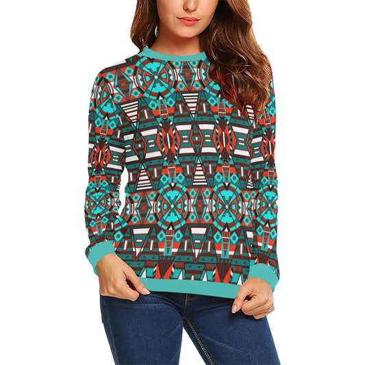Captive Winter All Over Print Crewneck Sweatshirt for Women (Model H18) Crewneck Sweatshirt for Women (H18) e-joyer 