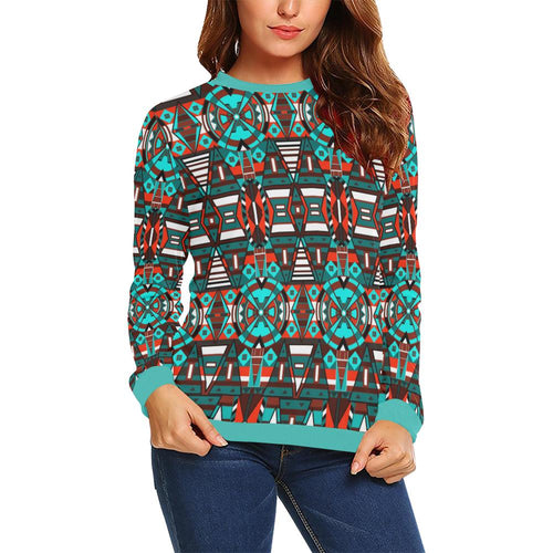 Captive Winter All Over Print Crewneck Sweatshirt for Women (Model H18) Crewneck Sweatshirt for Women (H18) e-joyer 