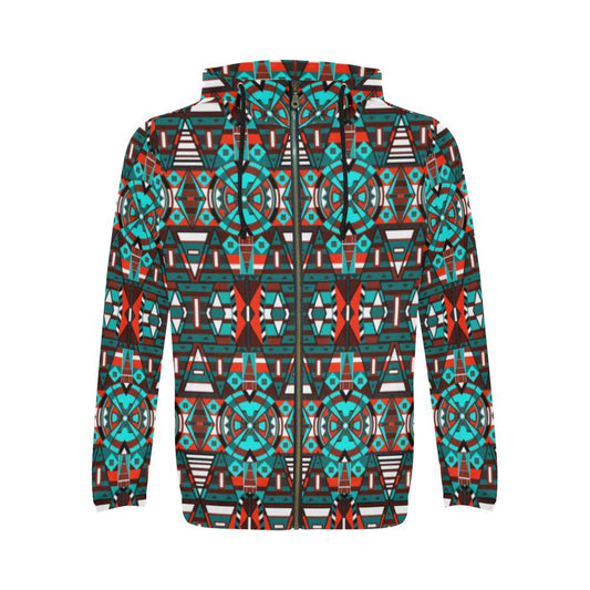 Captive Winter All Over Print Full Zip Hoodie for Men (Model H14) All Over Print Full Zip Hoodie for Men (H14) e-joyer 