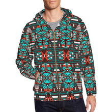 Load image into Gallery viewer, Captive Winter All Over Print Full Zip Hoodie for Men (Model H14) All Over Print Full Zip Hoodie for Men (H14) e-joyer 
