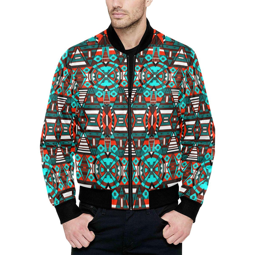 Captive Winter All Over Print Quilted Bomber Jacket for Men (Model H33) All Over Print Quilted Jacket for Men (H33) e-joyer 