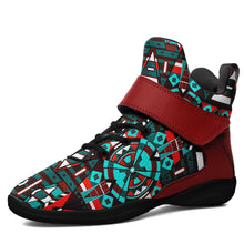 Load image into Gallery viewer, Captive Winter II Ipottaa Basketball / Sport High Top Shoes - Black Sole 49 Dzine US Men 7 / EUR 40 Black Sole with Dark Red Strap 
