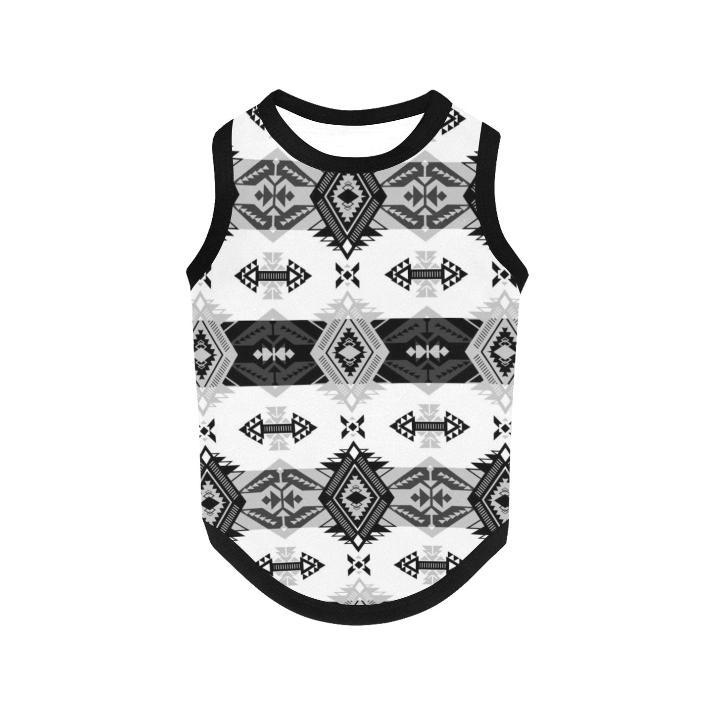 Sovereign Nation Black and White Pet Tank Top