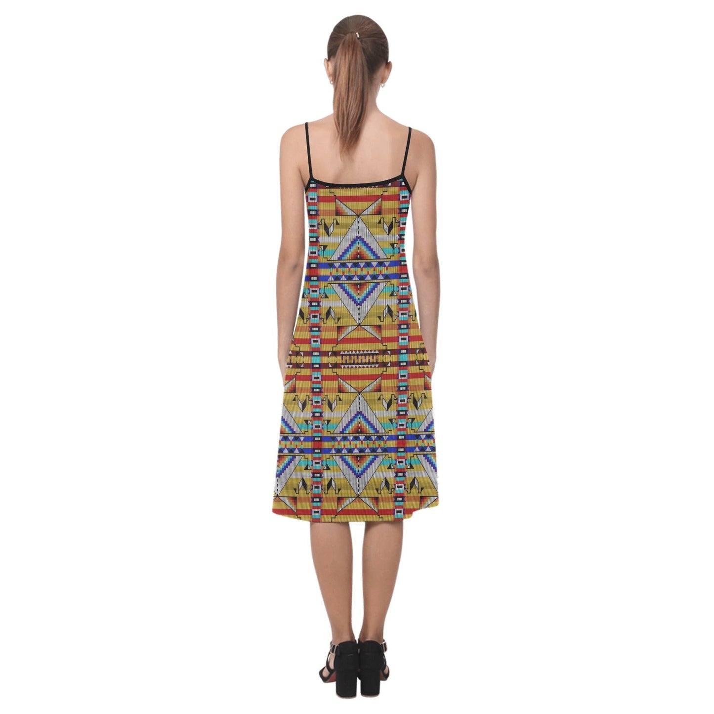 Medicine Blessing Yellow Alcestis Slip Dress