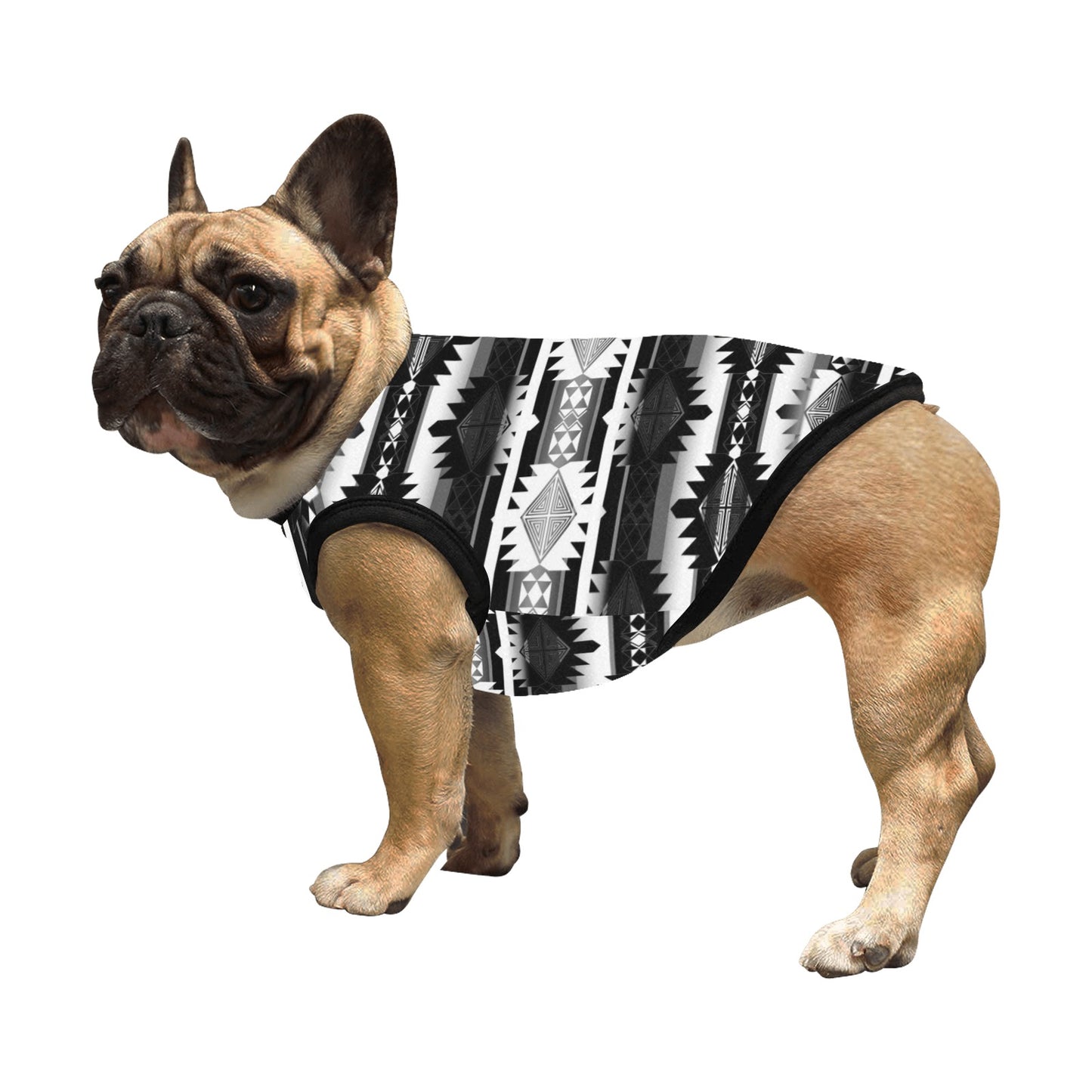 Okotoks Black and White Pet Tank Top