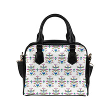 Load image into Gallery viewer, Dakota Damask White Shoulder Handbag
