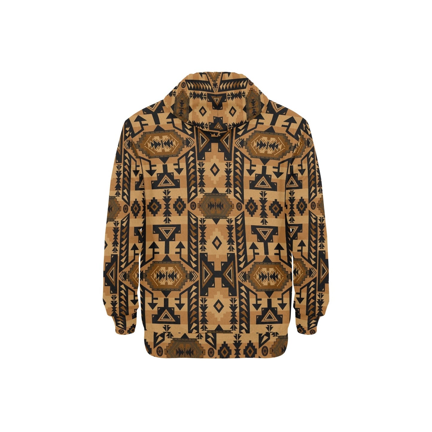 Chiefs Mountain Tan Men's Long Sleeve Fleece Hoodie