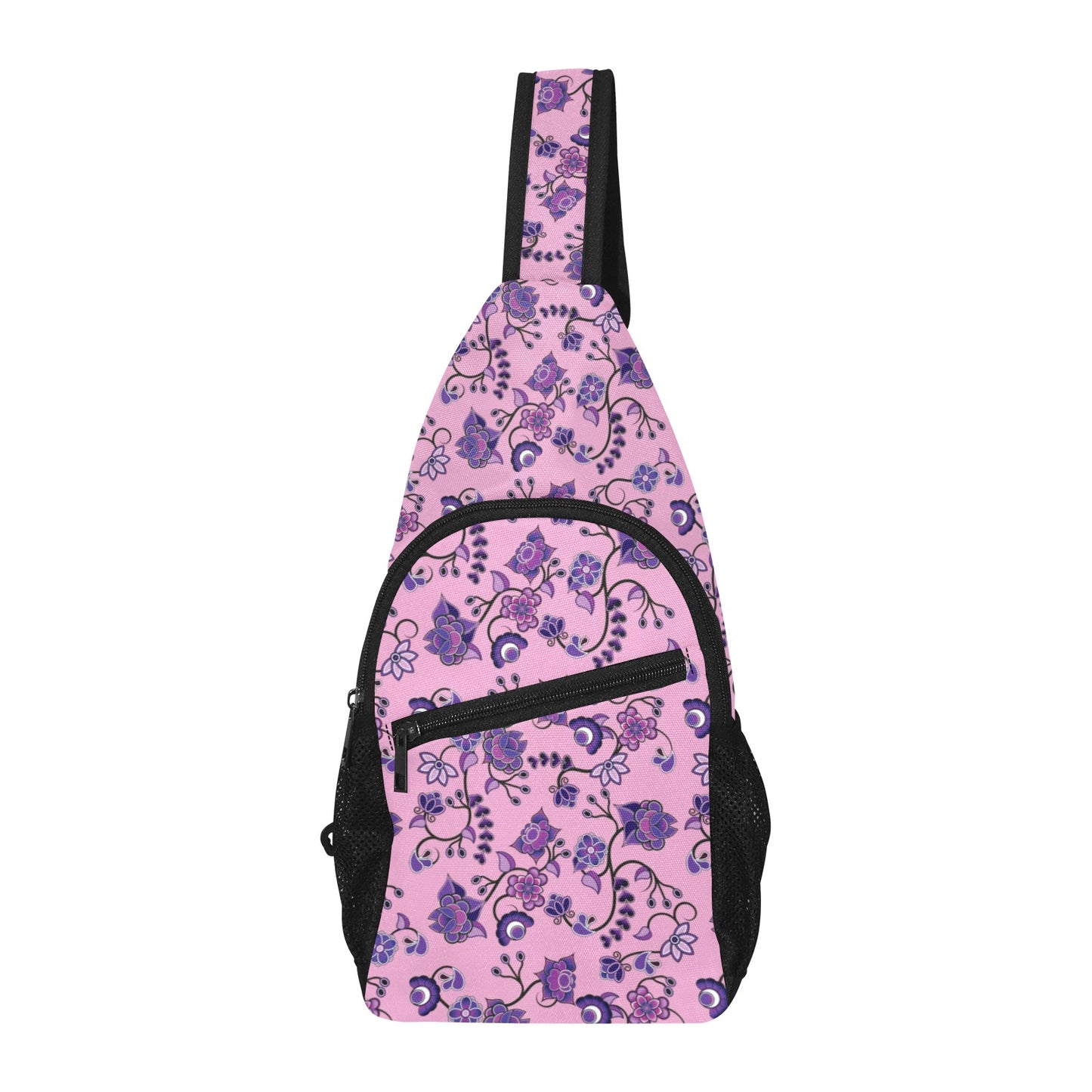 Purple Floral Amour Chest Bag