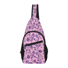 Load image into Gallery viewer, Purple Floral Amour Chest Bag
