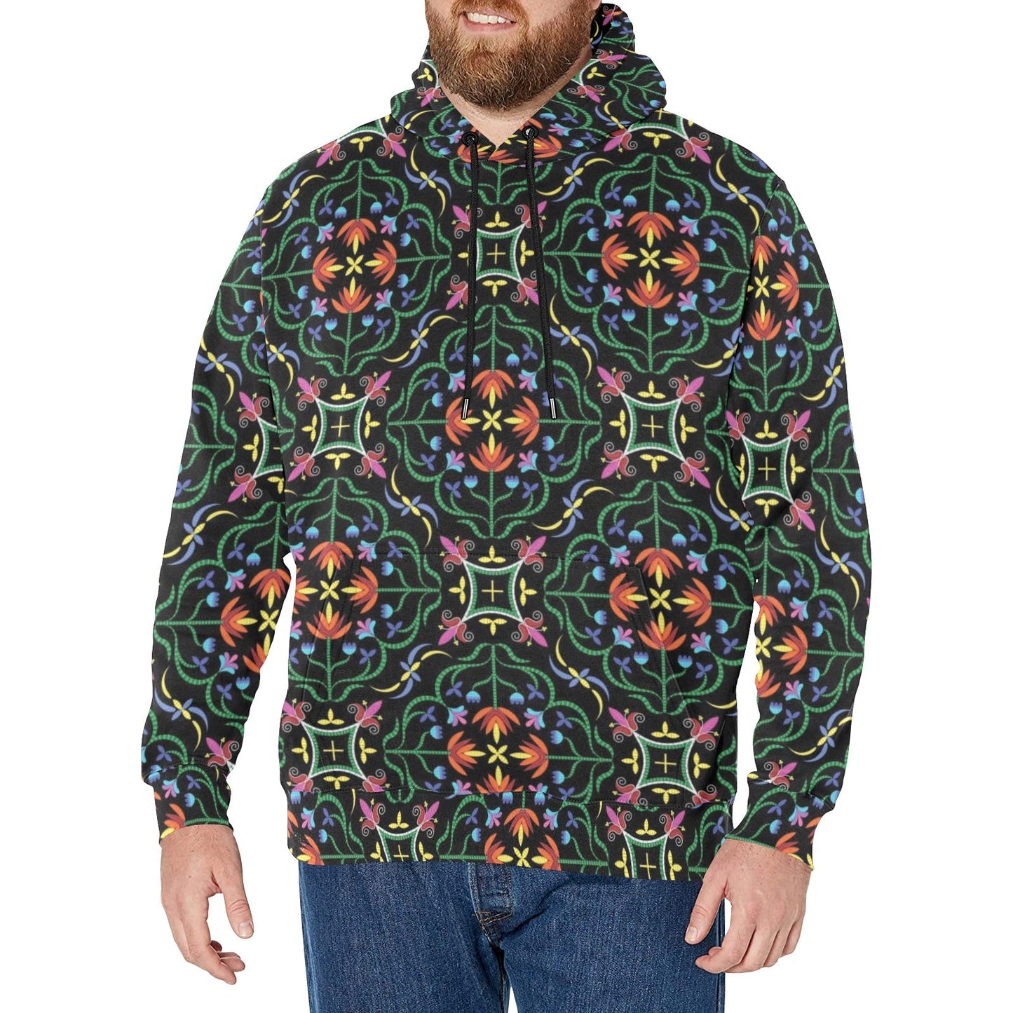 Quill Visions Men's Long Sleeve Fleece Hoodie