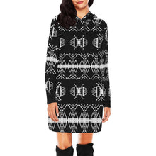 Load image into Gallery viewer, Sacred Trust Black Hoodie Dress
