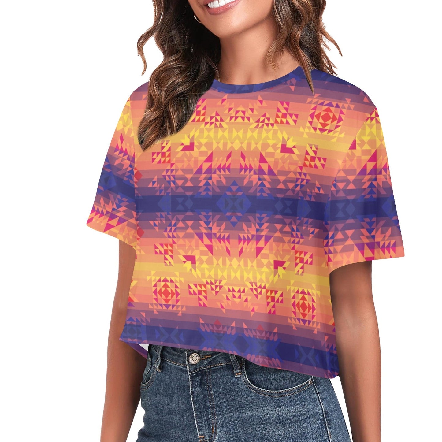 Soleil Indigo Crop Top