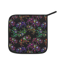 Load image into Gallery viewer, Neon Floral Buffalos Oven Mitt &amp; Pot Holder
