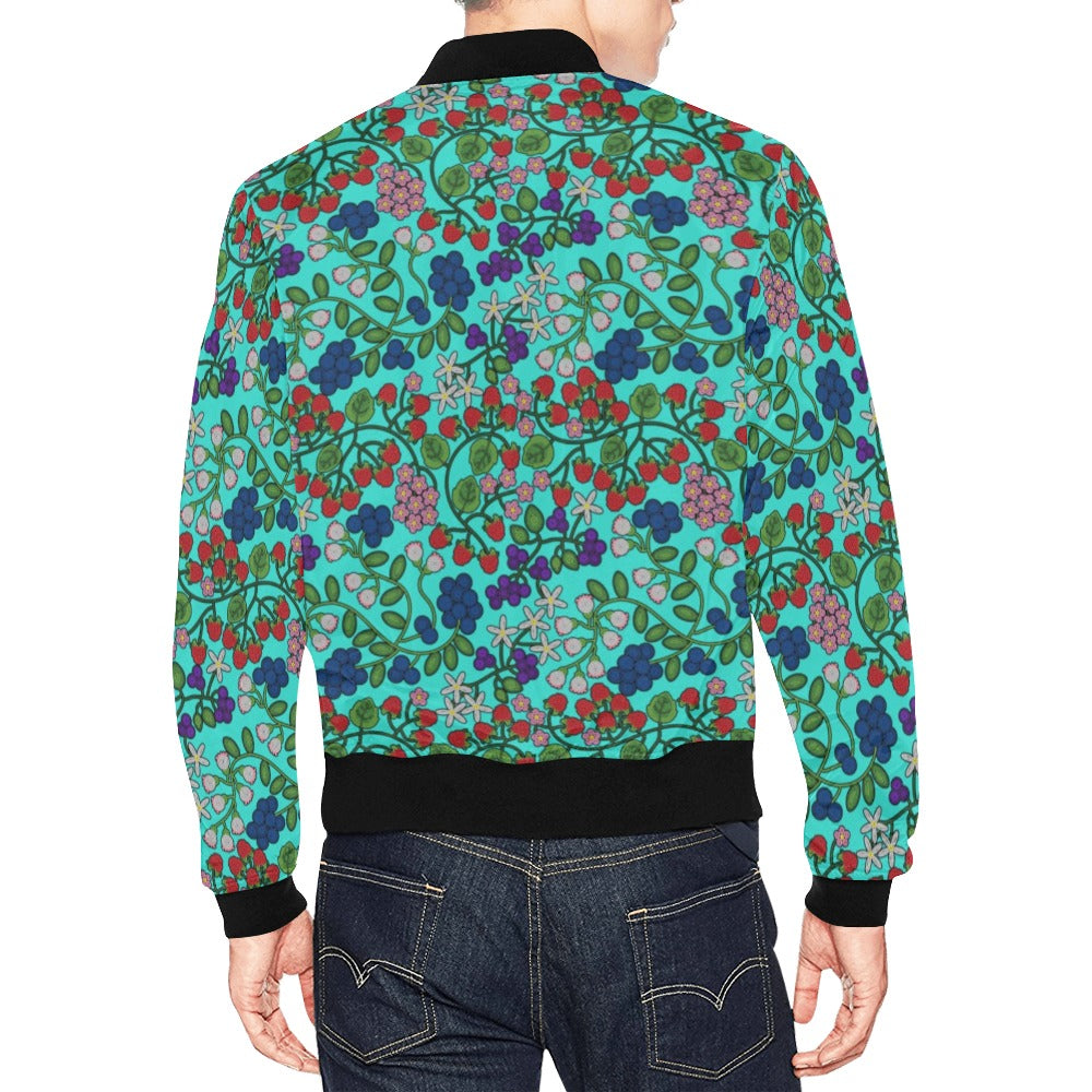 Takwakin Harvest Turquoise Bomber Jacket for Men