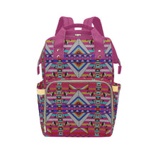 Load image into Gallery viewer, Medicine Blessing Pink Multi-Function Diaper Backpack/Diaper Bag
