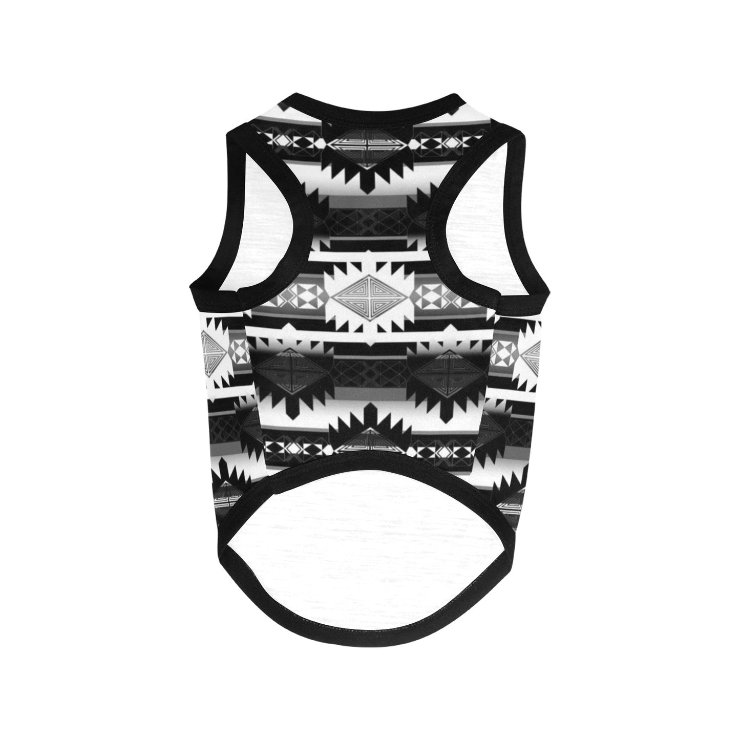 Okotoks Black and White Pet Tank Top