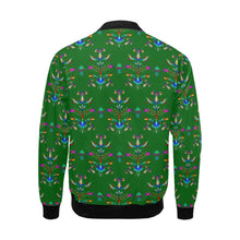 Load image into Gallery viewer, Dakota Damask Green Bomber Jacket for Men
