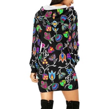 Load image into Gallery viewer, Indigenous Paisley Black Hoodie Dress
