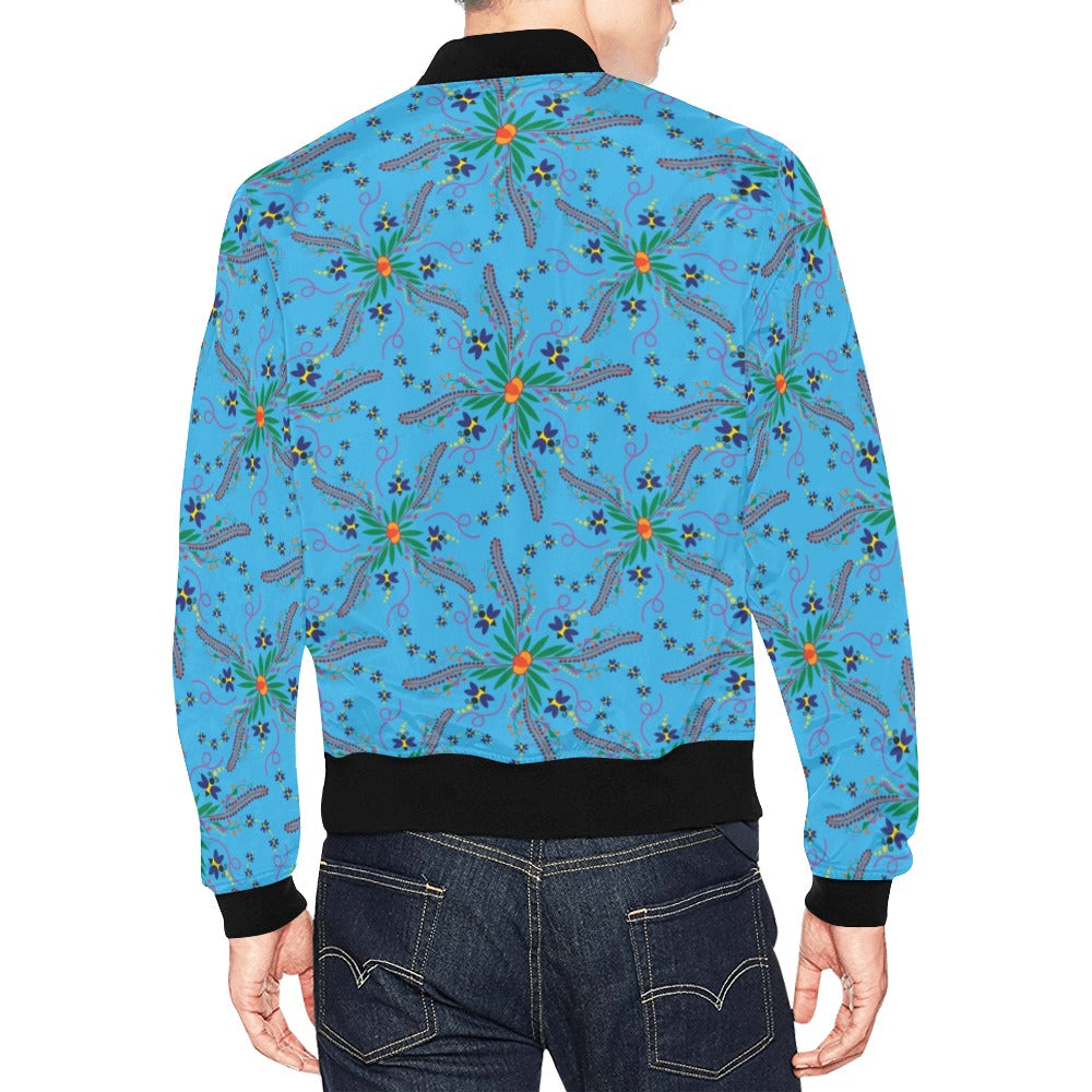 Willow Bee Sapphire Bomber Jacket for Men