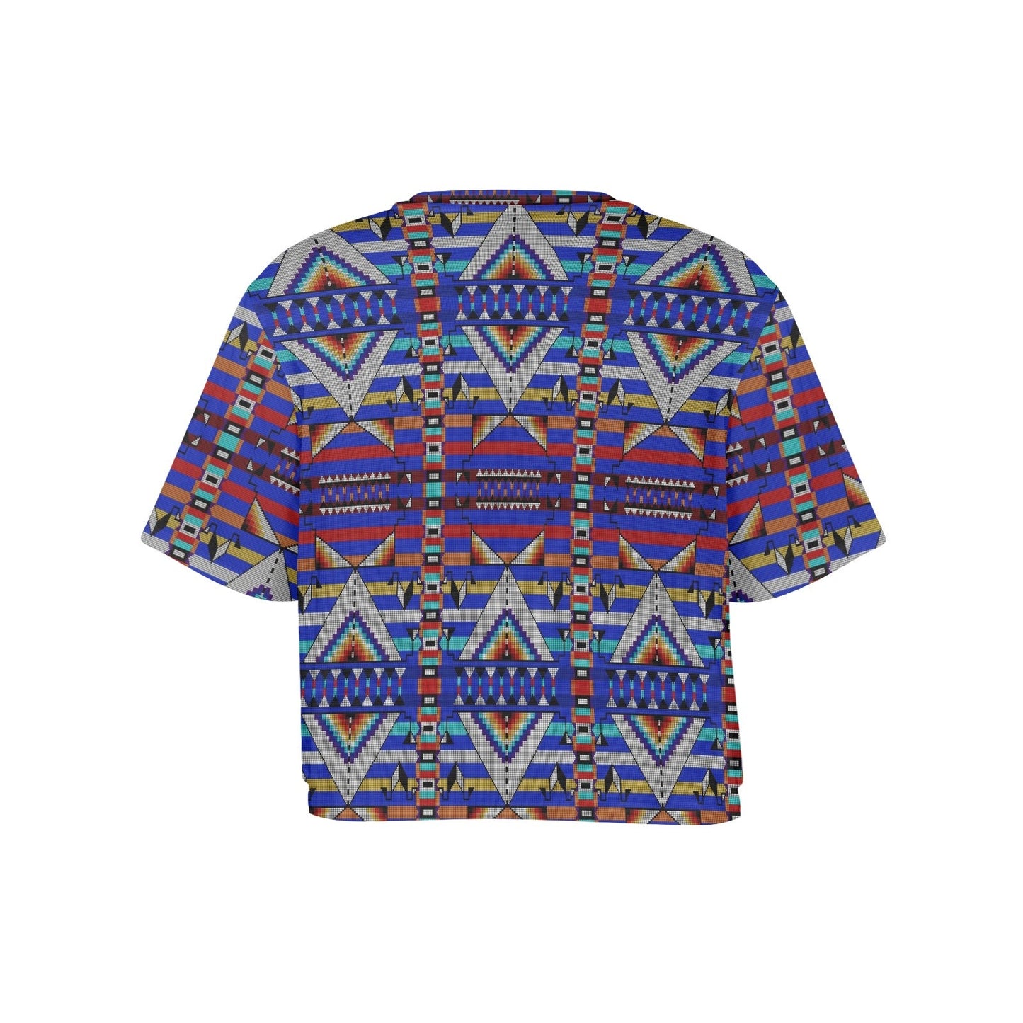 Medicine Blessing Blue Crop Top