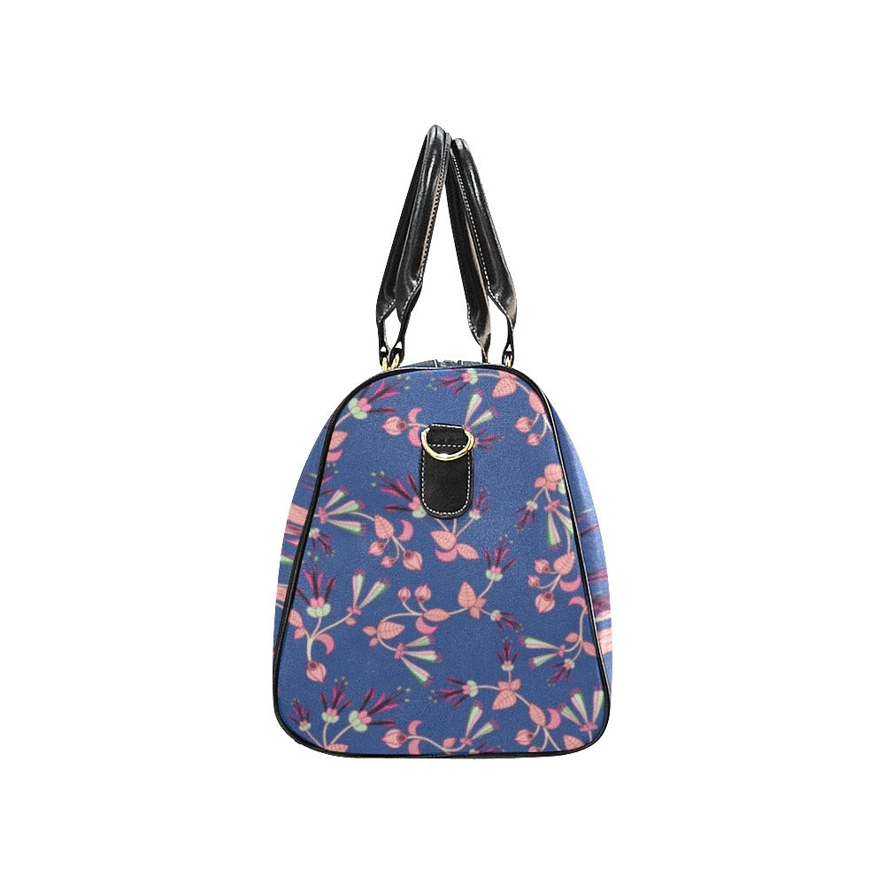 Swift Floral Peach Blue New Waterproof Travel Bag/Small