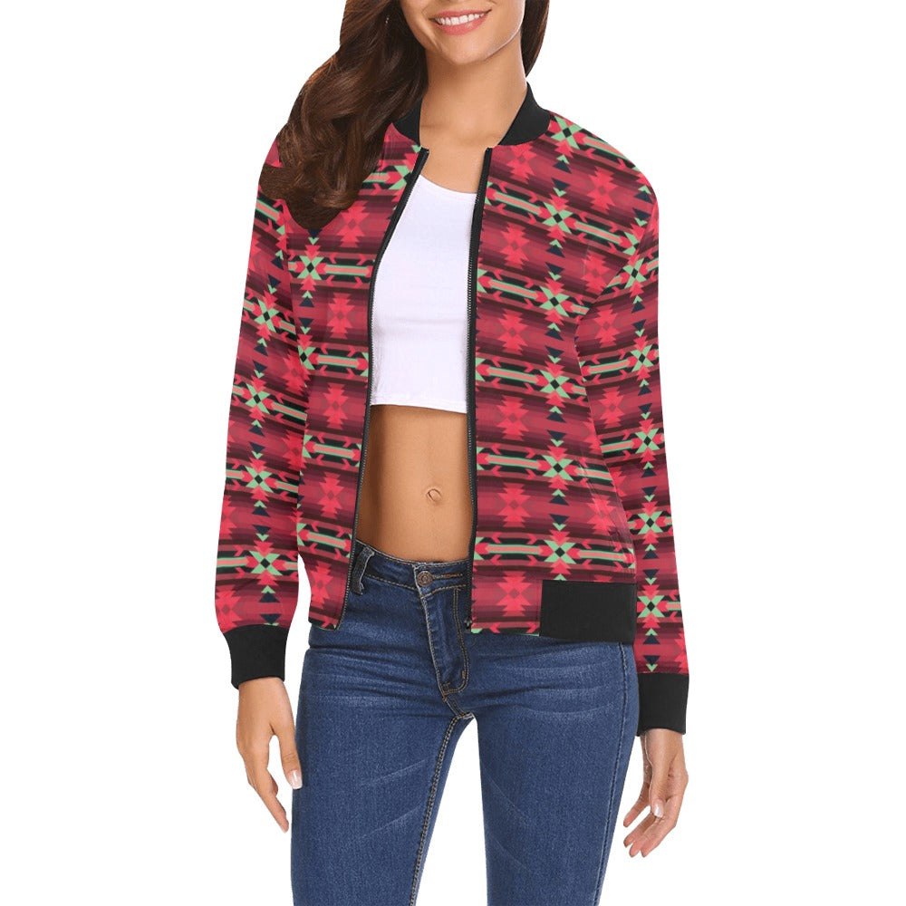 Inspire Velour Bomber Jacket for Women