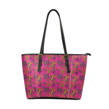 Load image into Gallery viewer, Rainbow Tomorrow Tulip Leather Tote Bag
