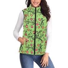 Load image into Gallery viewer, LightGreen Yellow Star Women&#39;s Padded Vest Jacket
