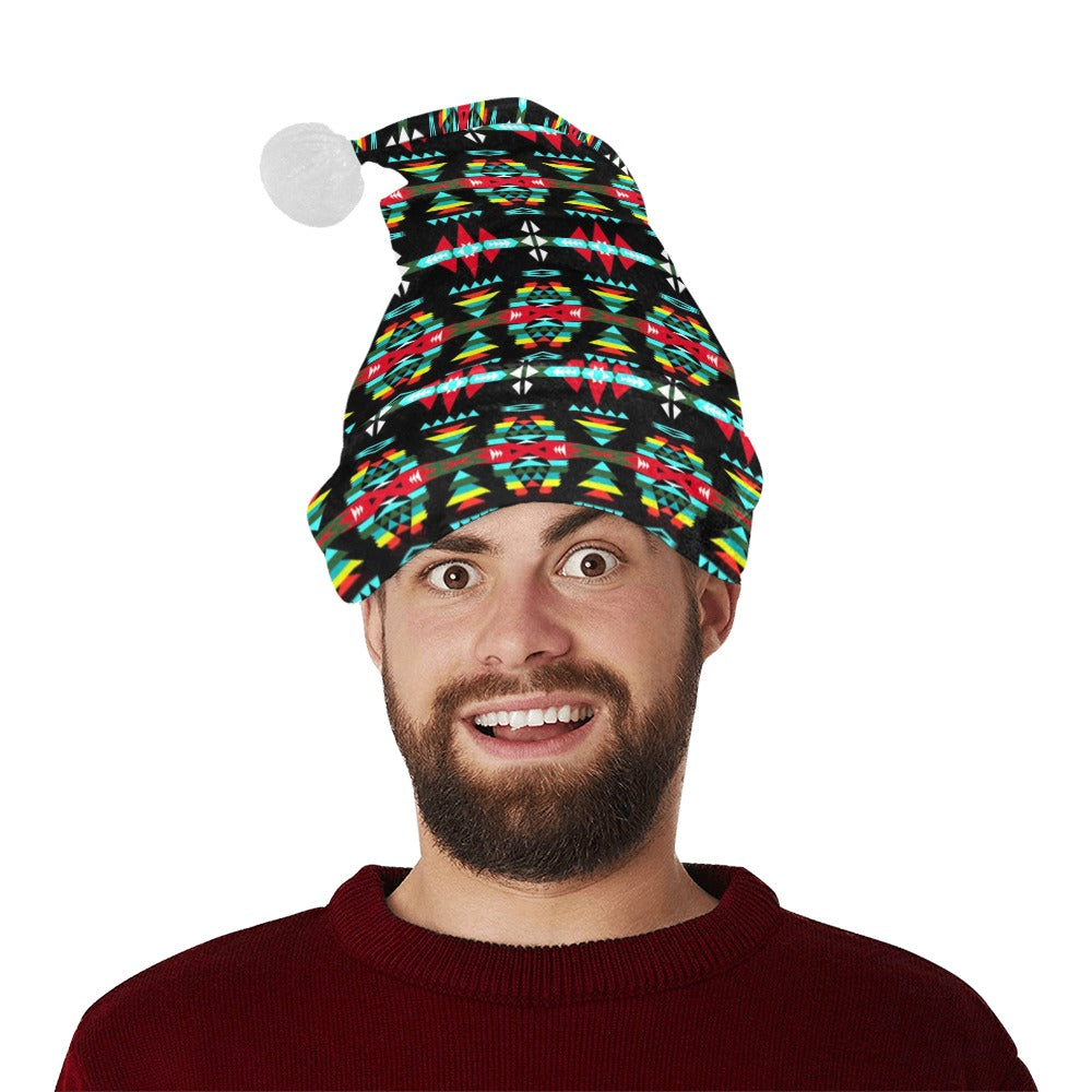 River Trail Sunset Santa Hat