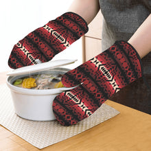 Load image into Gallery viewer, Black Rose Oven Mitt &amp; Pot Holder
