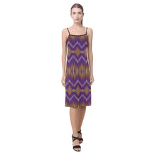 Load image into Gallery viewer, Fire Feather Purple Alcestis Slip Dress
