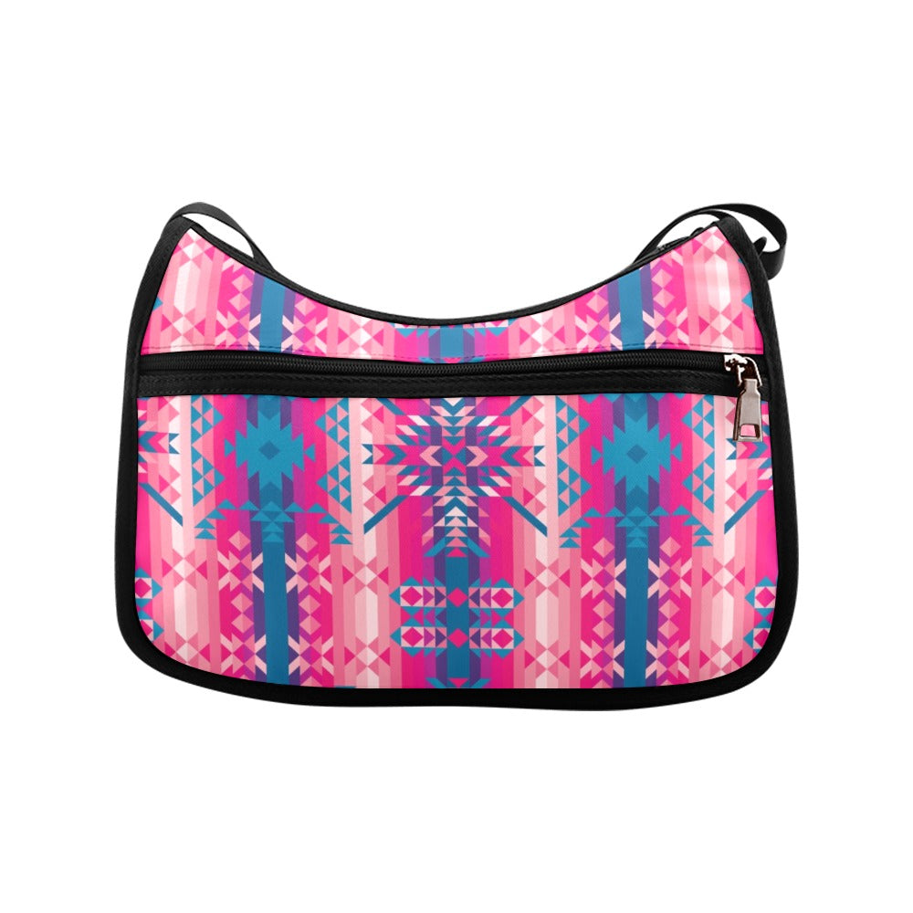 Desert Geo Blue Crossbody Bags