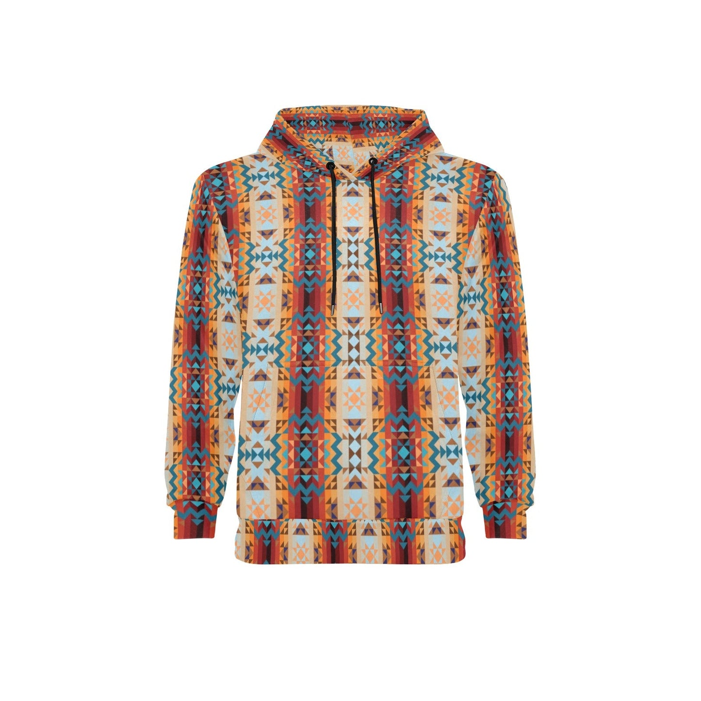 Dark Sandway Men's Long Sleeve Fleece Hoodie