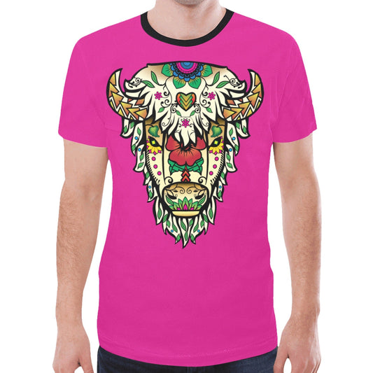 Buffalo Spirit Guide (Pink) New T-shirt for Men