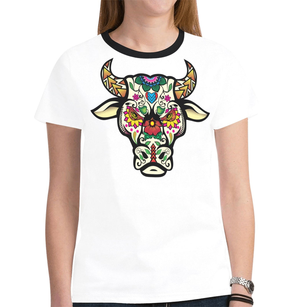 Bull Spirit Guide (White) New T-shirt for Women