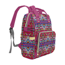 Load image into Gallery viewer, Medicine Blessing Pink Multi-Function Diaper Backpack/Diaper Bag
