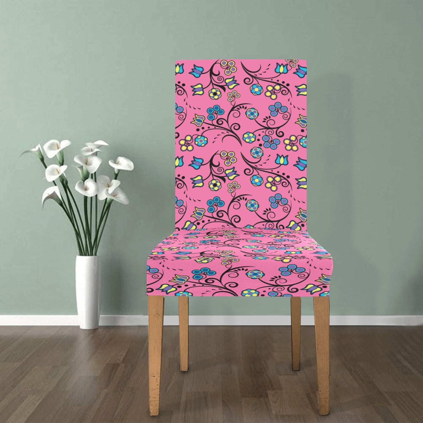 Blue Trio Bubblegum Chair Cover (Pack of 6)