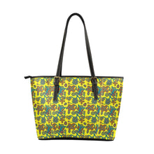 Load image into Gallery viewer, Sky Tomorrow Satin Leather Tote Bag
